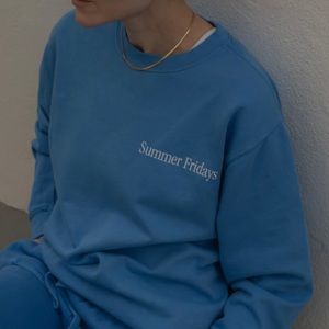SUMMER FRIDAYS BLUE CREWNECK MERCH